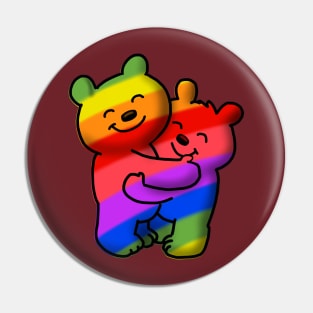 Rainbow Bears Pin