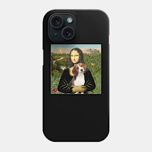 Mona Lisa and her Beagle Phone Case