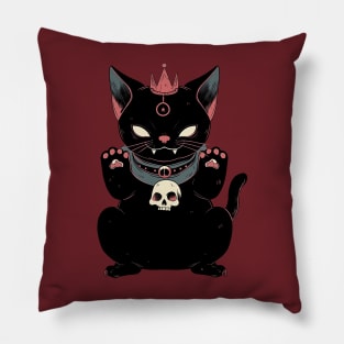 Metalhead Kitty Pillow