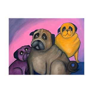 three pugs T-Shirt