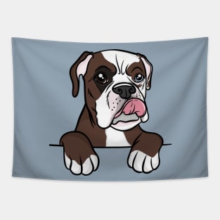 Tri colored Boxer Tapestry