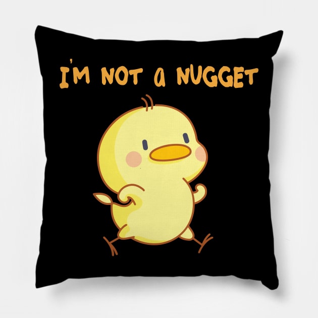 I'm not a nugget vegetarian vegan animal rights Pillow by mlleradrian