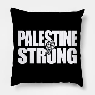 Palestine Strong - Keffiyeh Fist - Front Pillow