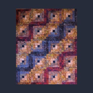 "Autumn Leaves" Log Cabin Quilt T-Shirt