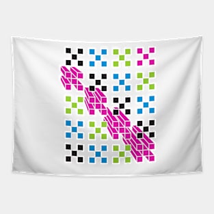 Isometric  Squares Tapestry