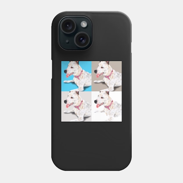 Smiling Pit Bull Pooch Phone Case by LITDigitalArt