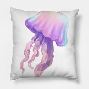 Cute Jellyfish Drawing Pillow