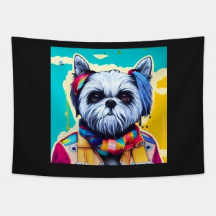 Shi Tzu as a hip-hopper Tapestry