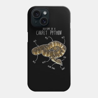 Darwin Carpet Python Snake Anatomy Phone Case