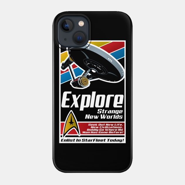 Explore New Worlds - Star Trek - Phone Case