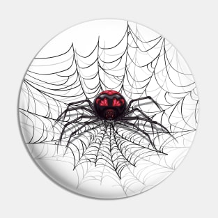 Big Scary Spider Halloween Design Pin