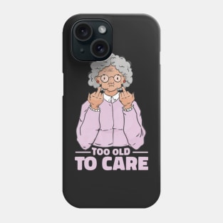 Funny grandma cartoon Phone Case