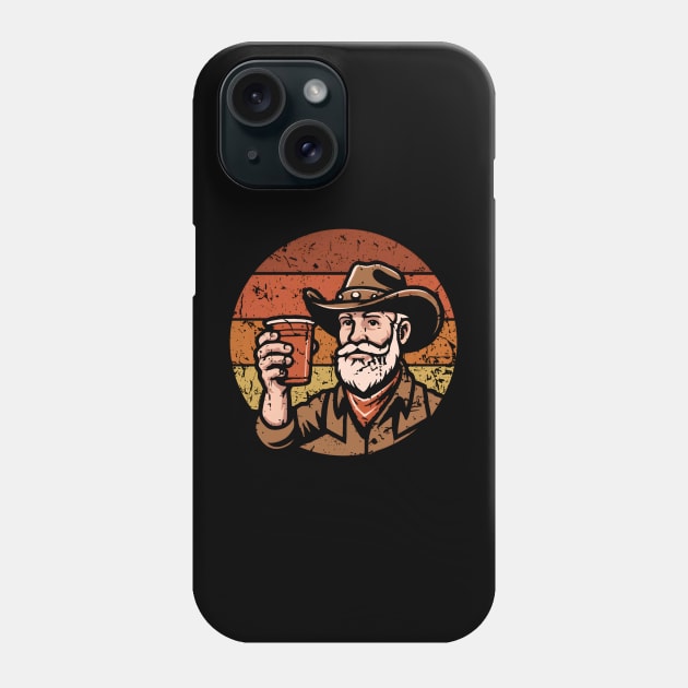 Country Western Cowboy Phone Case by Etopix