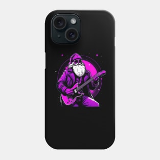 Rock & Roll Christmas Santa Claus Guitar Player Phone Case