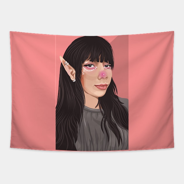 Lady Elf Tapestry by Fadmel