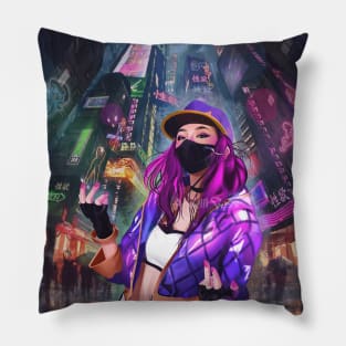 Cyber punk 2 Pillow