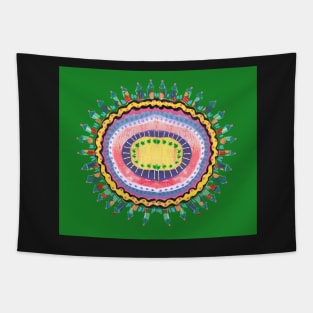 Funky Boho Mandala #4 Tapestry