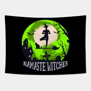 Yoga Hexe Yogavidya Namaste Witches Vintage Tapestry