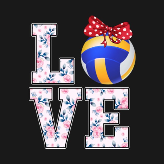 Summer Floral Love Volleyball by jrgmerschmann