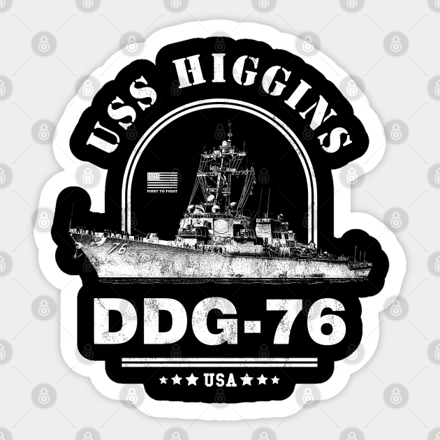 US USN Navy USS Higgins DDG-76 Destroyer T-Shirt
