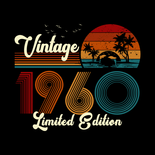 Vintage 1960 Shirt Limited Edition 60th Birthday Gift by Damsin