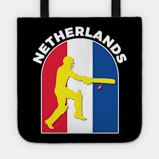 Netherlands Cricket Batsman Netherlands Flag Tote