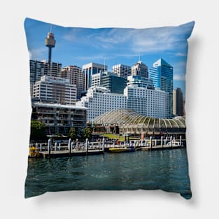 King Street Wharf, Darling Harbour, Sydney, NSW, Australia Pillow