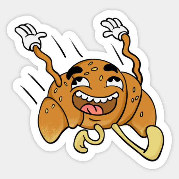 Crazy Bagel Cartoon Cartoons Sticker Teepublic