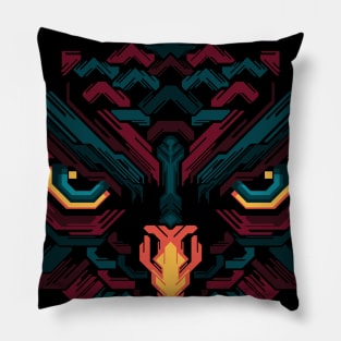 Owl head lines Pillow