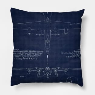 PB4Y Privateer Blueprint Pillow