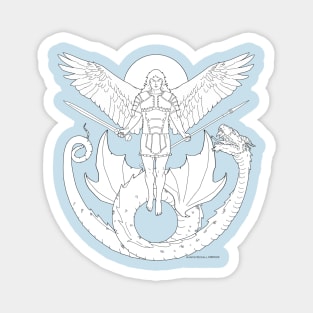 Fighting Angel and Dragon Magnet