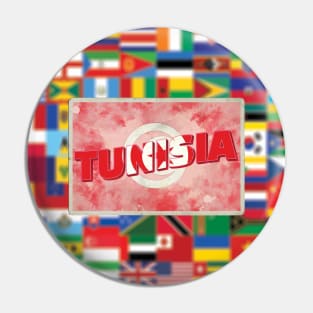 Tunisia vintage style retro souvenir Pin