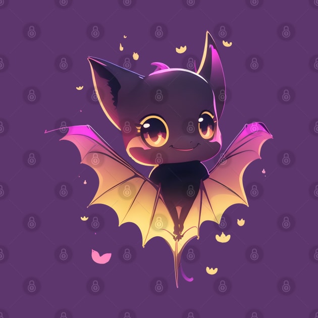 Cute Cartoon Bat by Bijoutopia