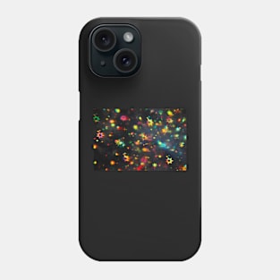 Holographic stars photographed through a prism Phone Case