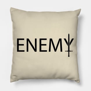 Enemy typography design Pillow