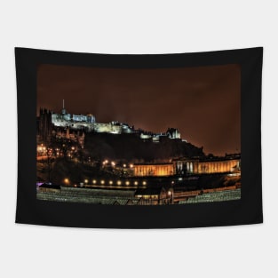 Edinburgh Castle at Night - Scottland Tapestry