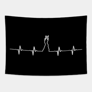 Belly Dance Lover Heartbeat T-shirt - Gift For Belly Dancers Tapestry