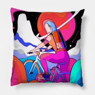 Space biker Pillow