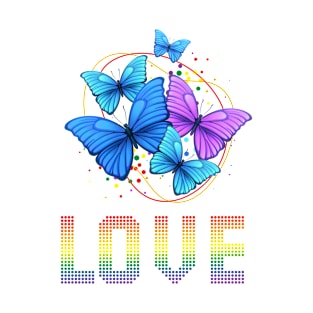 pride - butterfly - love T-Shirt