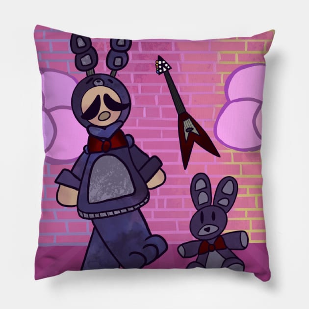 bonnie figure toy Pillow by Shard Art