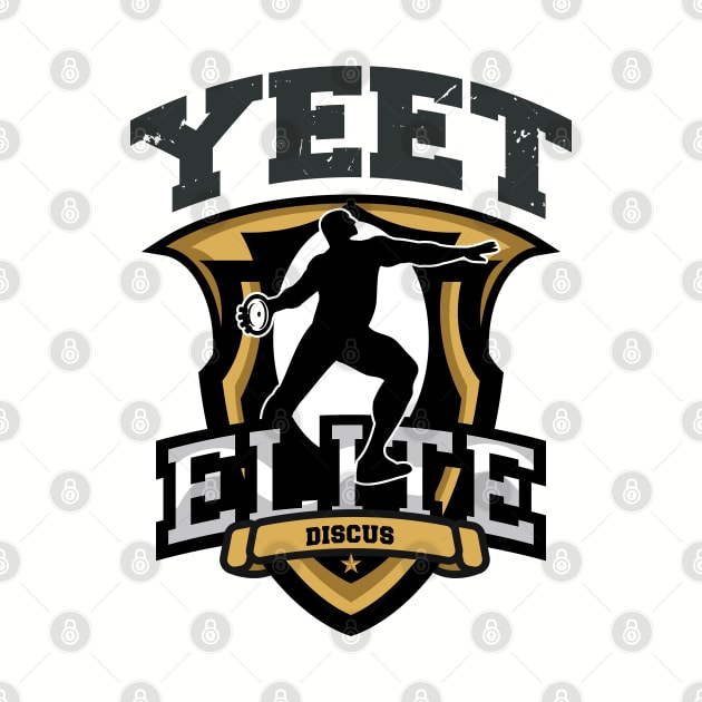 Yeet Elite Discus Athlete Badge Track N Field Athlete by atomguy