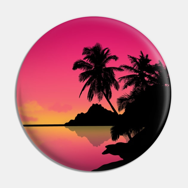 Chill Sunset Pin by ArtDiggs