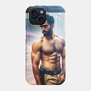 Shirtless Male Model Sci-Fi Hunk 1212 Phone Case