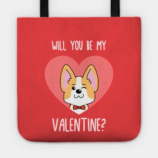 Romantic Corgi Valentine's Day Tote