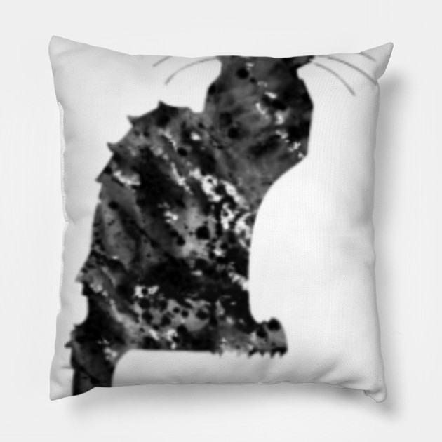Art Nouveau Black Cat Cat Pillow Teepublic