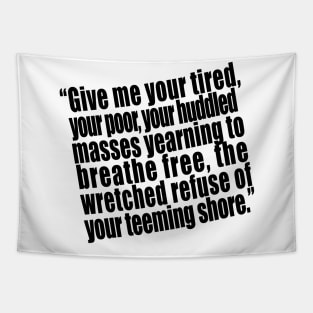 Statue of Liberty Quote Tapestry