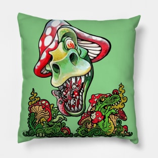 Mushroom Dinosaur Pillow