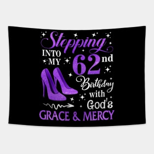 Stepping Into My 62nd Birthday With God's Grace & Mercy Bday Tapestry