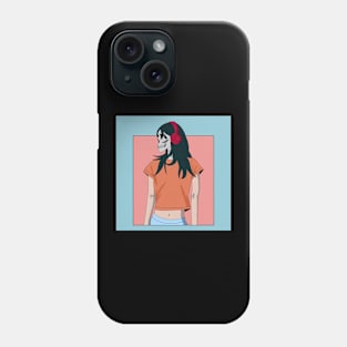 skull girl Phone Case