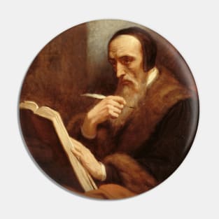 Portrait de Calvin by Ary Scheffer Pin